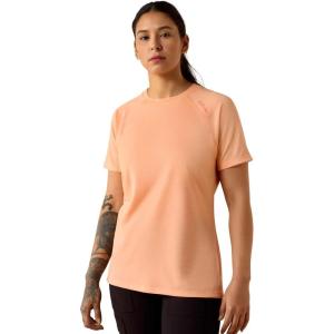 ARIAT Women’s Rebar Heat Fighter Essential T-Shirt(Papaya Punch)