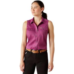 ARIAT Women’s Rebar Made Tough Venttek Durastretch Tank(Grape Kiss)