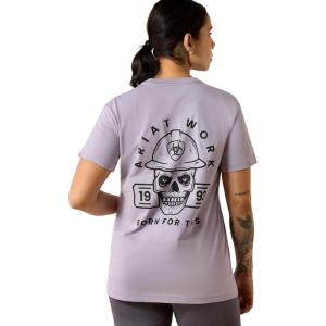 Ariat Women’s Rebar Cotton Strong Hardhead T-Shirt(Purple Ash)