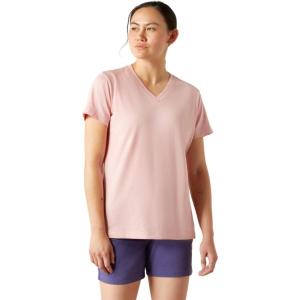 Ariat Women’s Rebar Cotton Strong Standard V-Neck T-Shirt(Powder Pink Heather)