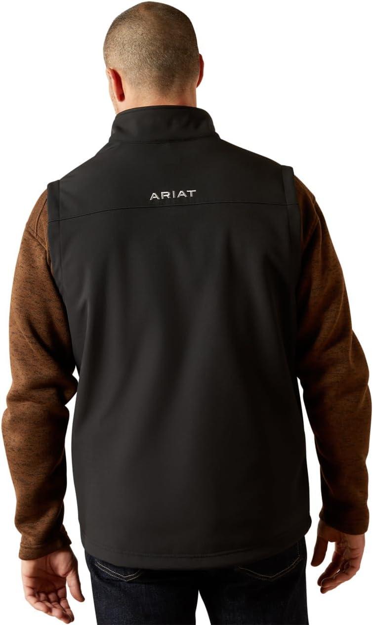 imageARIAT mens Vernon Softshell VestBlack Wash