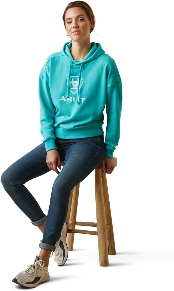 imageAriat Womens Hooded SweatshirtJust HoodieHeather Pool Blue