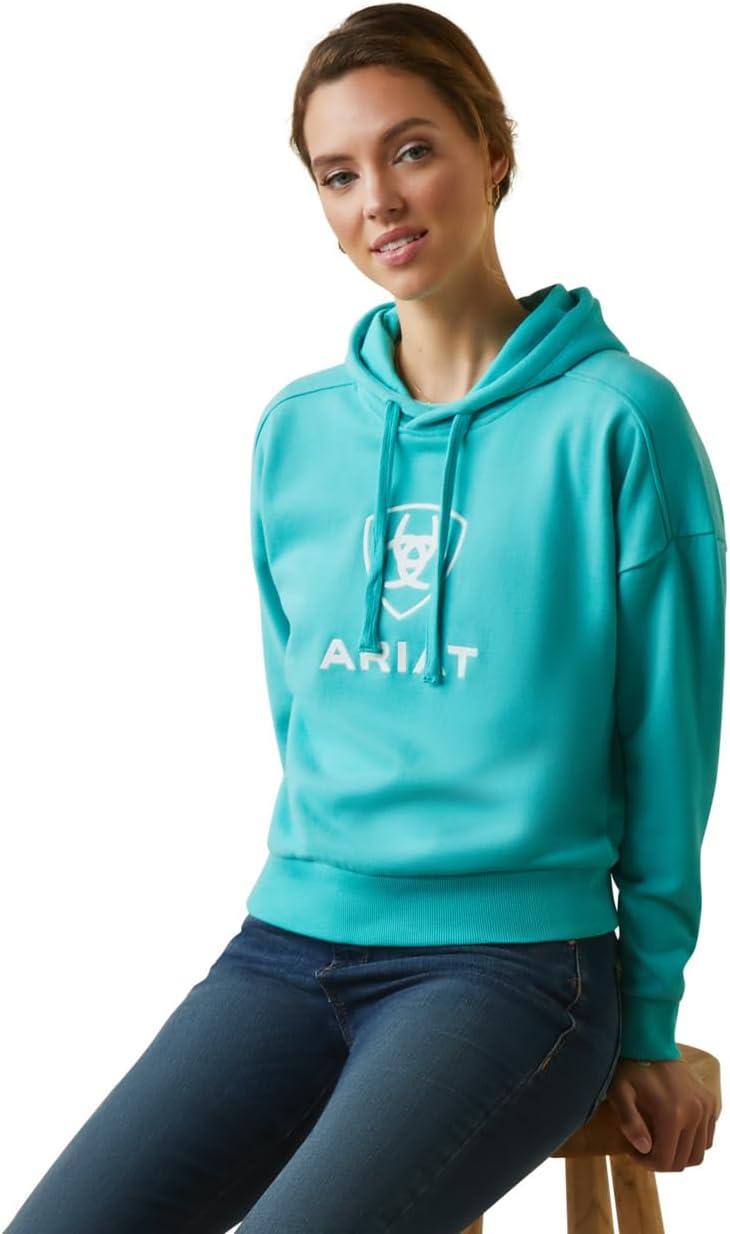 imageAriat Womens Hooded SweatshirtJust HoodieHeather Pool Blue