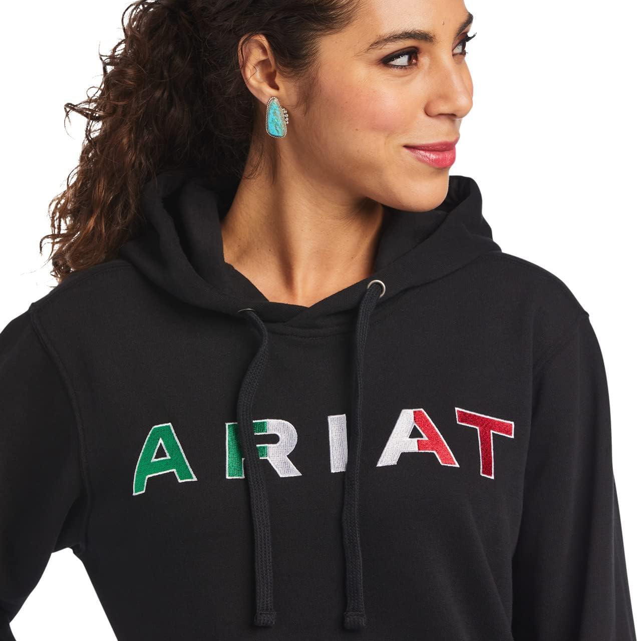 imageAriat Womens Hooded SweatshirtMexico HoodieBlack