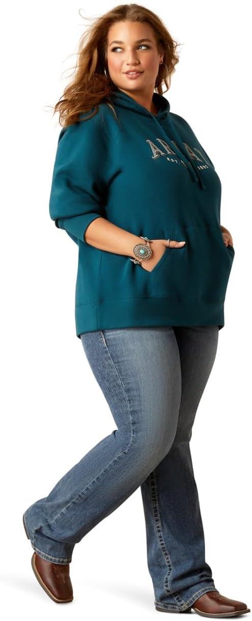 imageAriat Womens Hooded SweatshirtReal Flora HoodieReflecting Pond