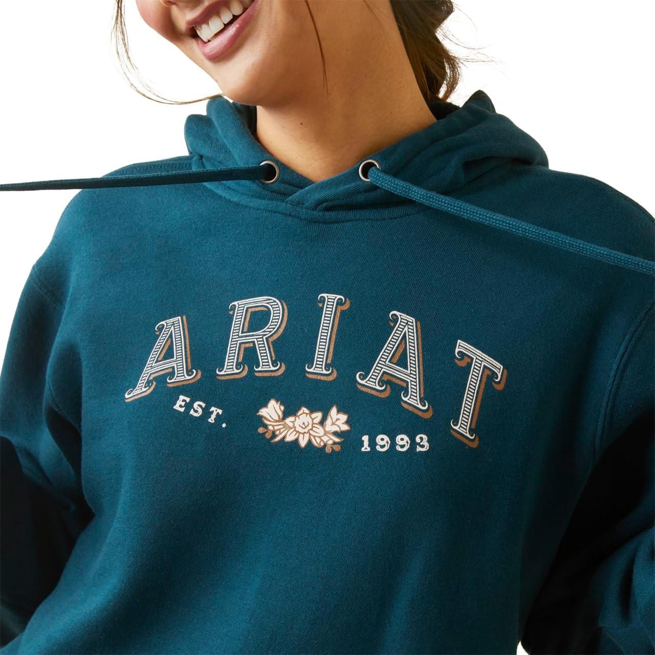 imageAriat Womens Hooded SweatshirtReal Flora HoodieReflecting Pond
