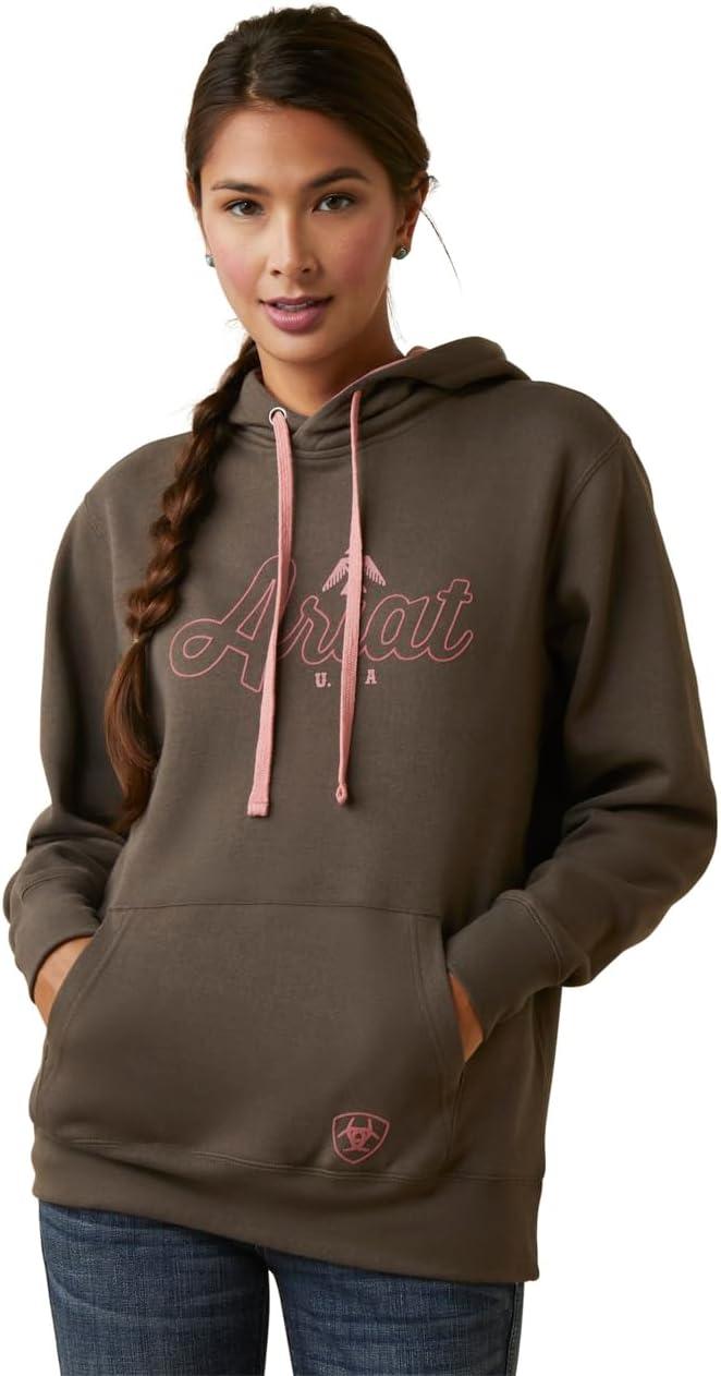 imageAriat Womens Hooded SweatshirtReal Thunderbird HoodieBanyan Bark