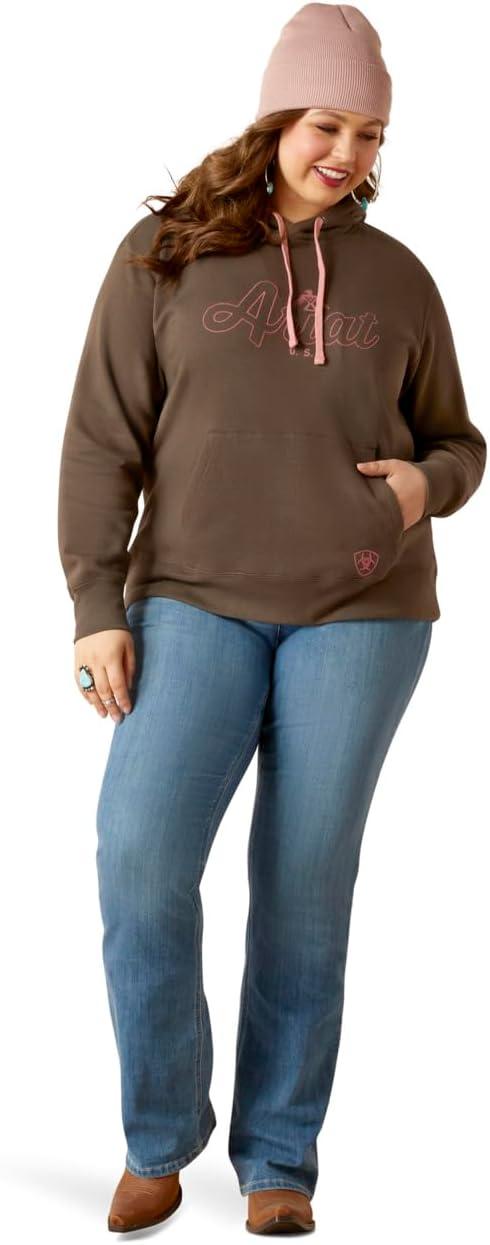 imageAriat Womens Hooded SweatshirtReal Thunderbird HoodieBanyan Bark