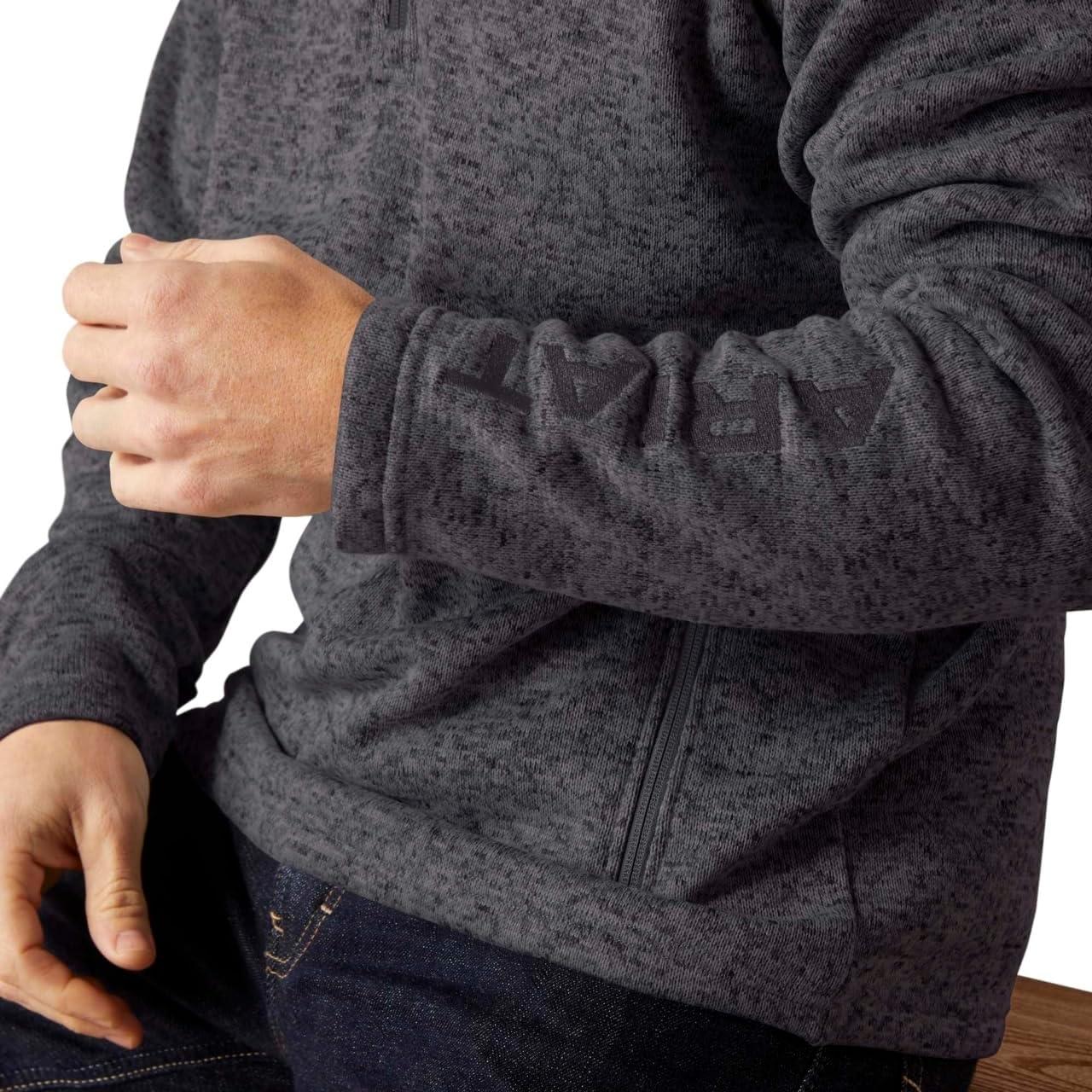 imageARIAT Mens Caldwell 14 Zip SweaterGrey