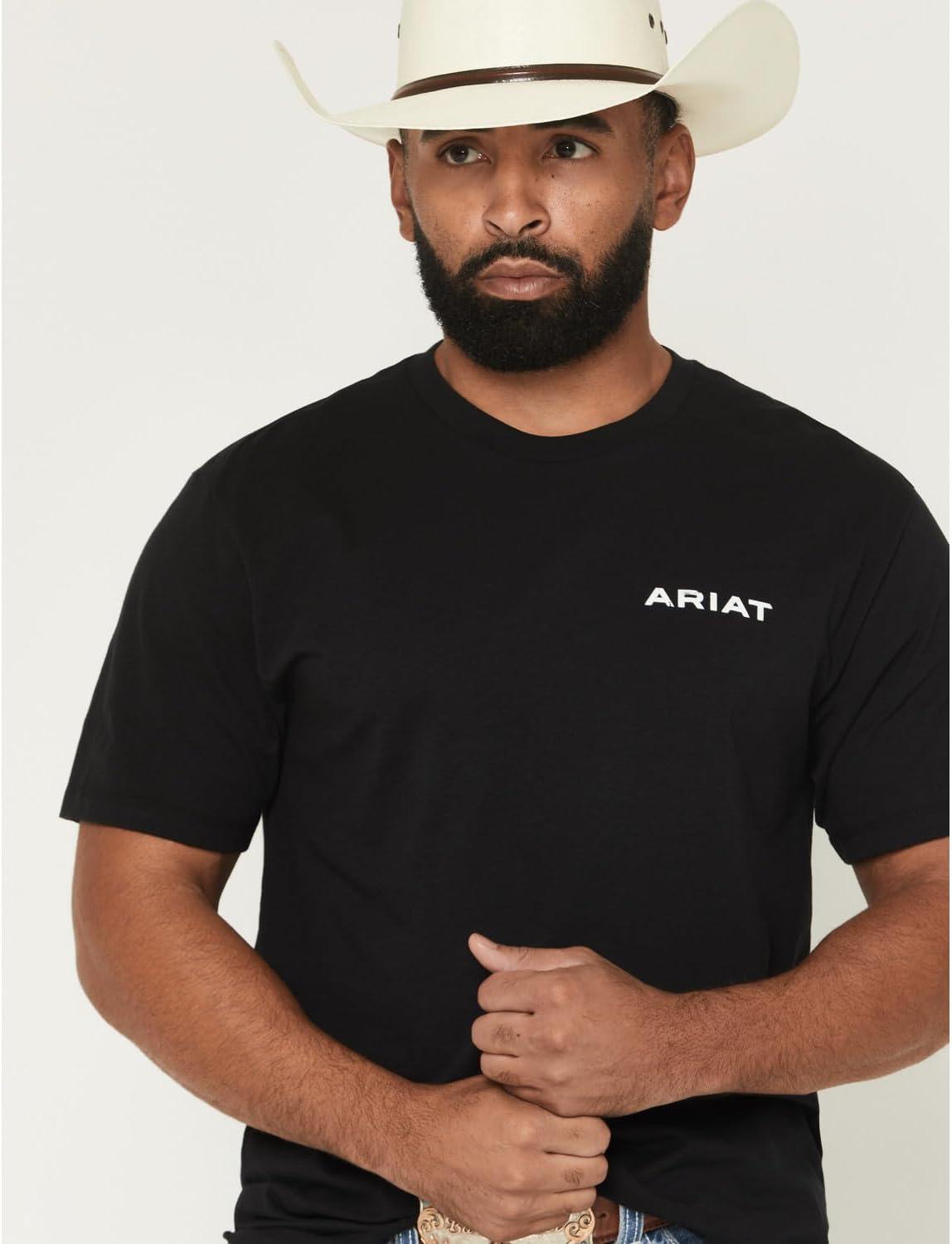 imageAriat Mens Stipple Steer Classic Fit TShirtBlack