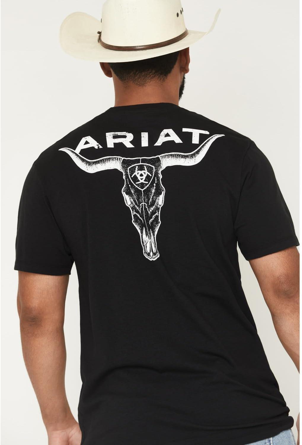 imageAriat Mens Stipple Steer Classic Fit TShirtBlack