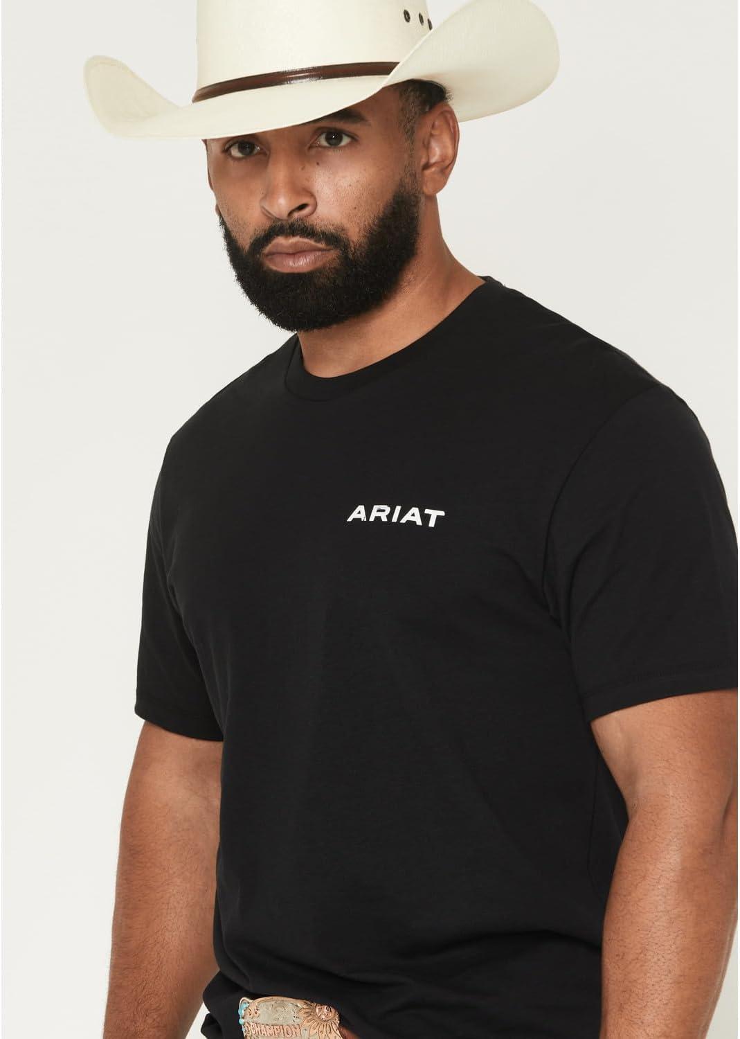 imageAriat Mens Stipple Steer Classic Fit TShirtBlack