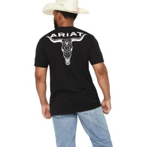 Ariat Men’s Stipple Steer Classic Fit T-Shirt(Black)