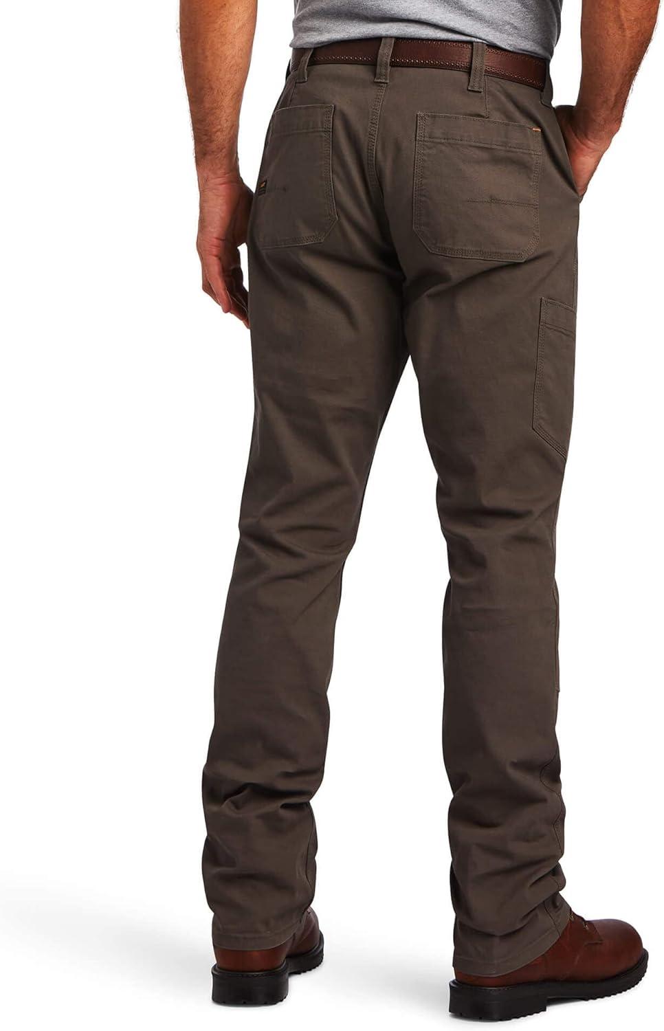 imageAriat Mens Rebar M4 Relaxed Durastretch Made Tough Double Front Stackable Straight Leg PantJeansGreen