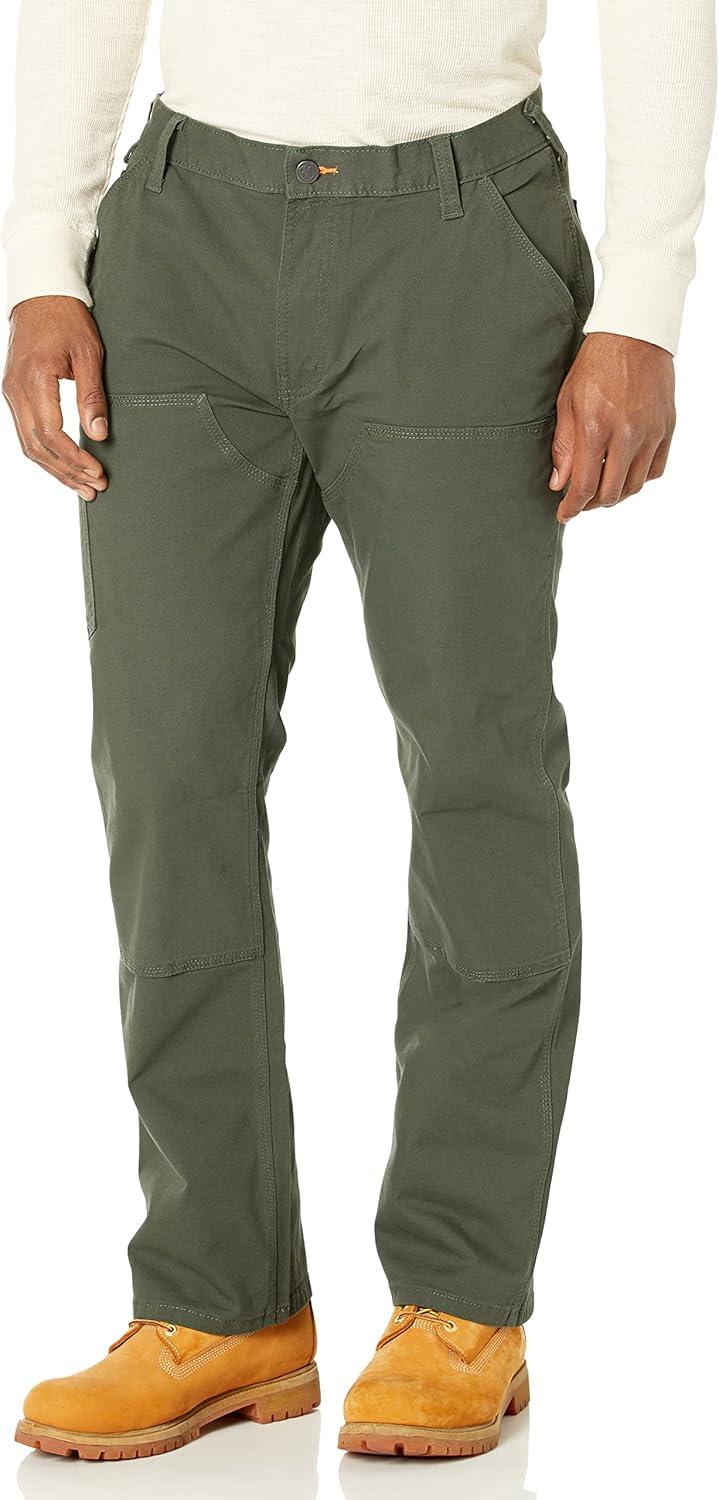 imageAriat Mens Rebar M4 Relaxed Durastretch Made Tough Double Front Stackable Straight Leg PantJeansGreen