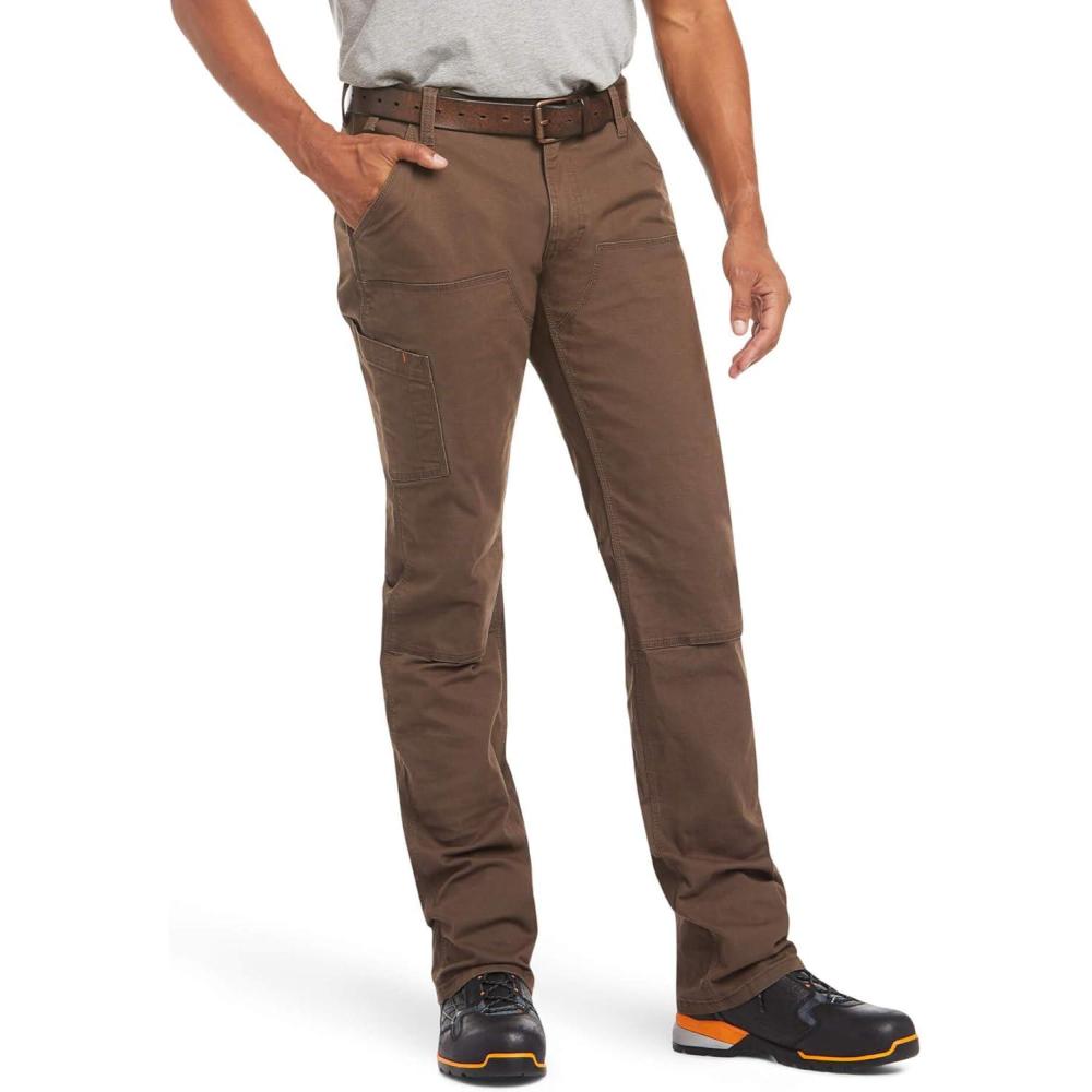 imageAriat Mens Rebar M4 Relaxed Durastretch Made Tough Double Front Stackable Straight Leg PantJeansWren