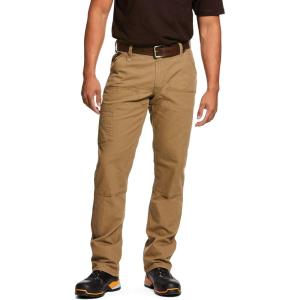 Ariat Mens Rebar M4 Relaxed Durastretch Made Tough Double Front Stackable Straight Leg PantJeans(Field Khaki Wash)