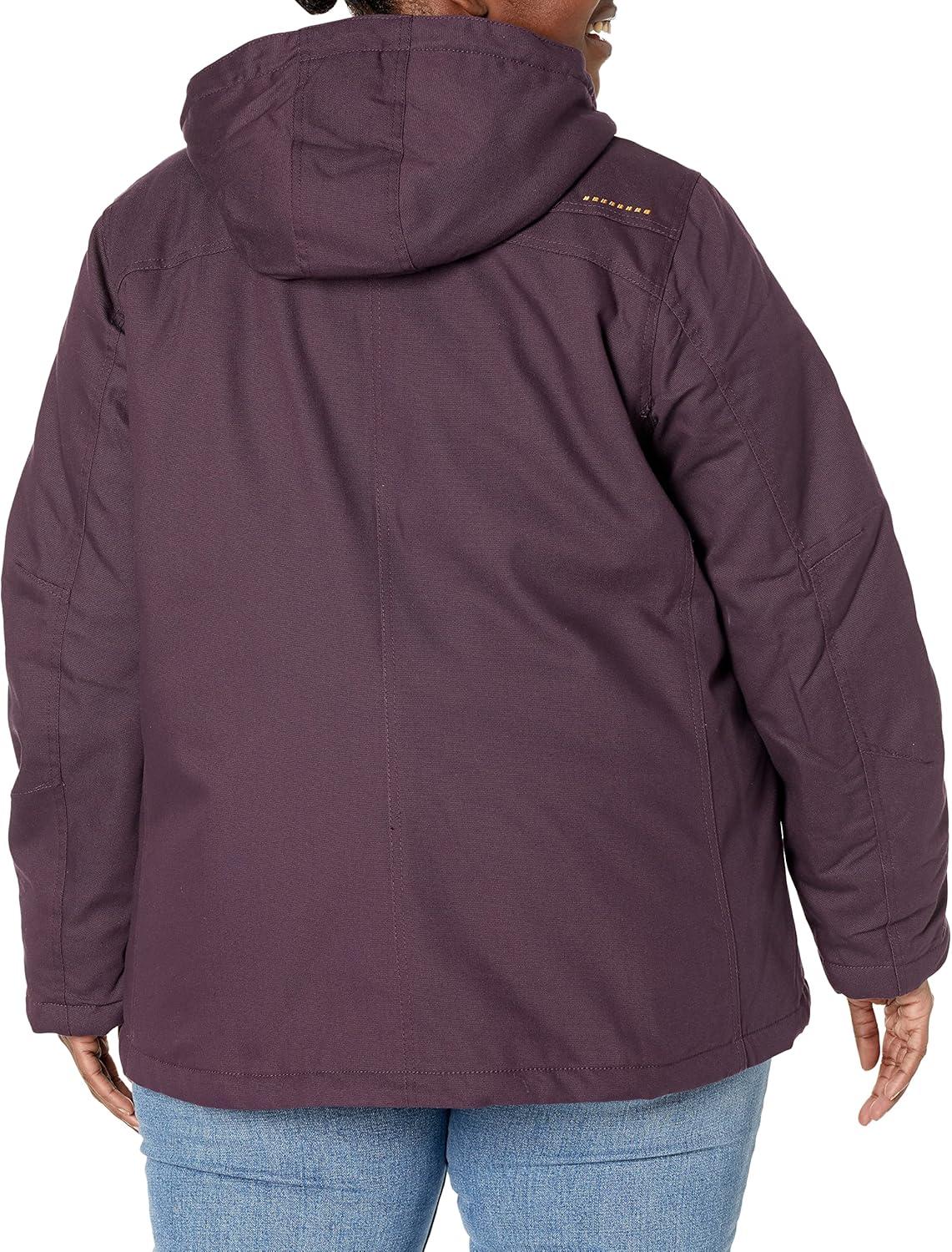 imageARIAT Womens Rebar Duracanvas Insulated JacketPlum Perfect