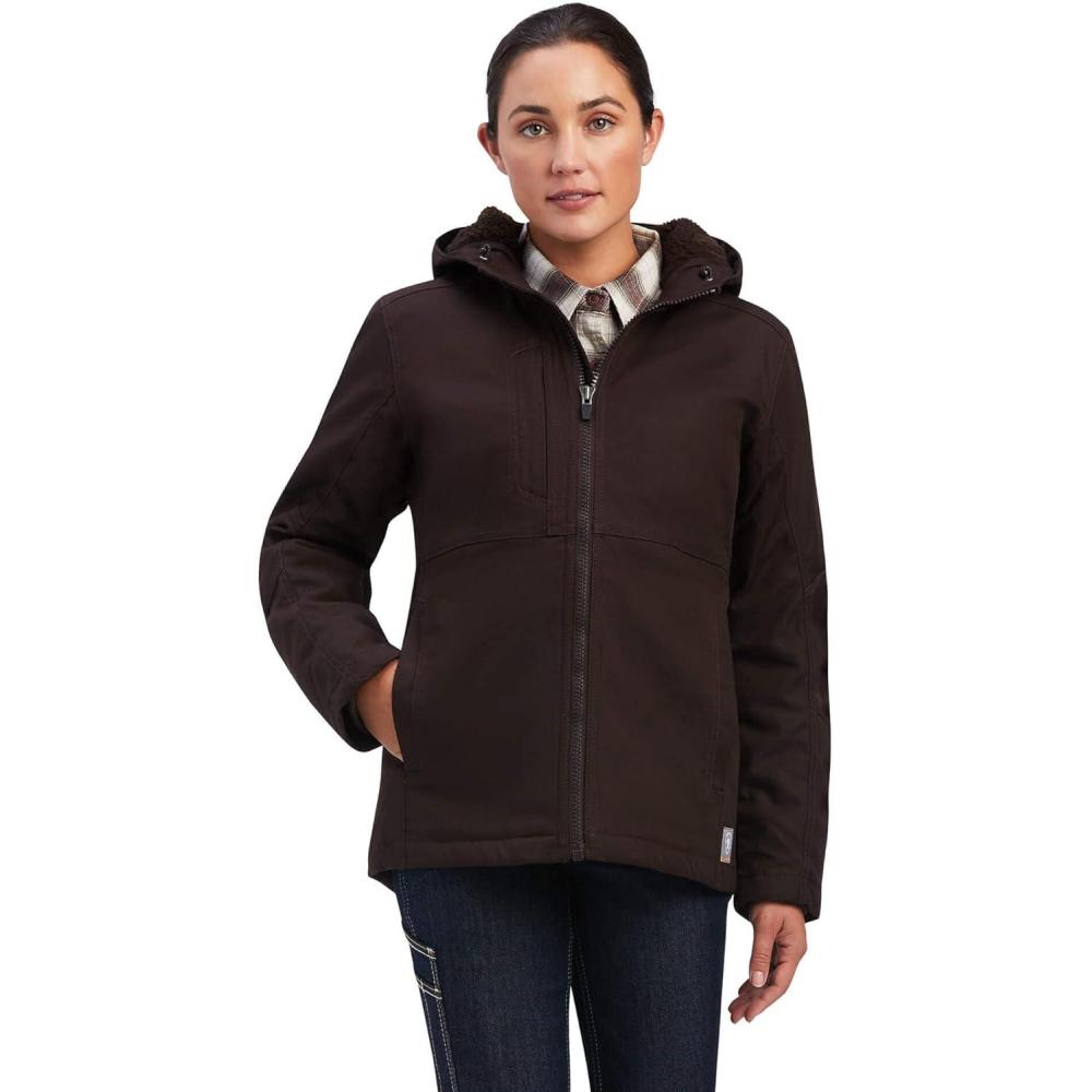 imageARIAT Womens Rebar Duracanvas Insulated JacketMole