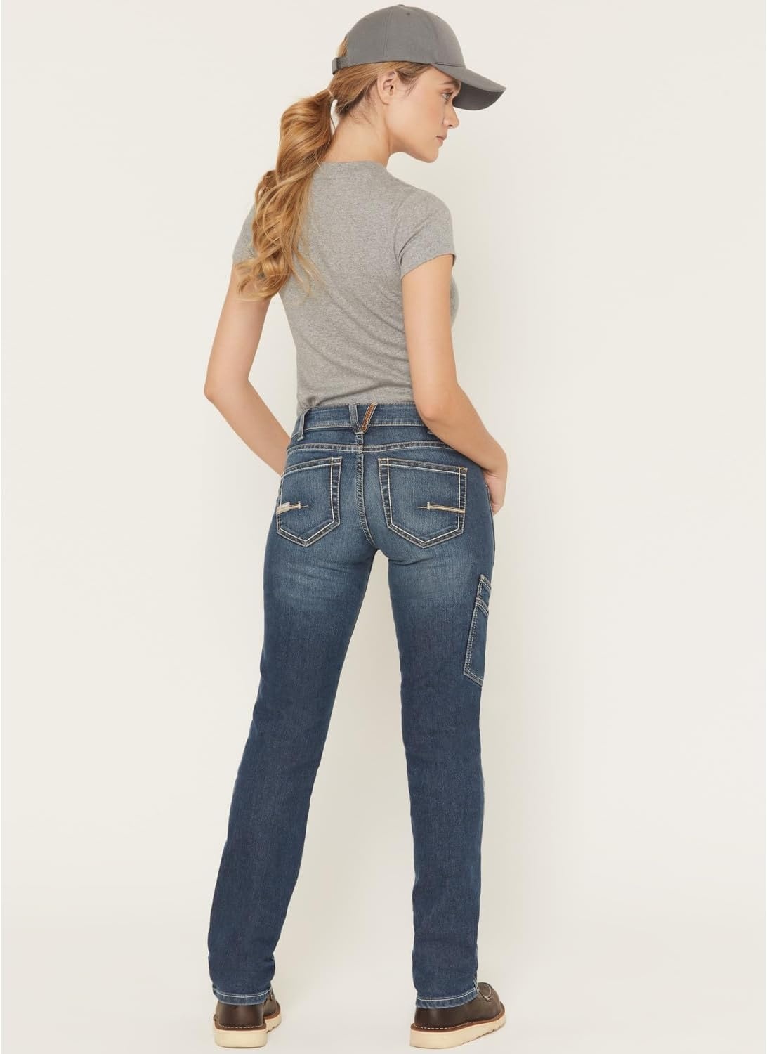 image:imageARIAT Rebar DuraStretch Riveter Straight Leg JeansBlue