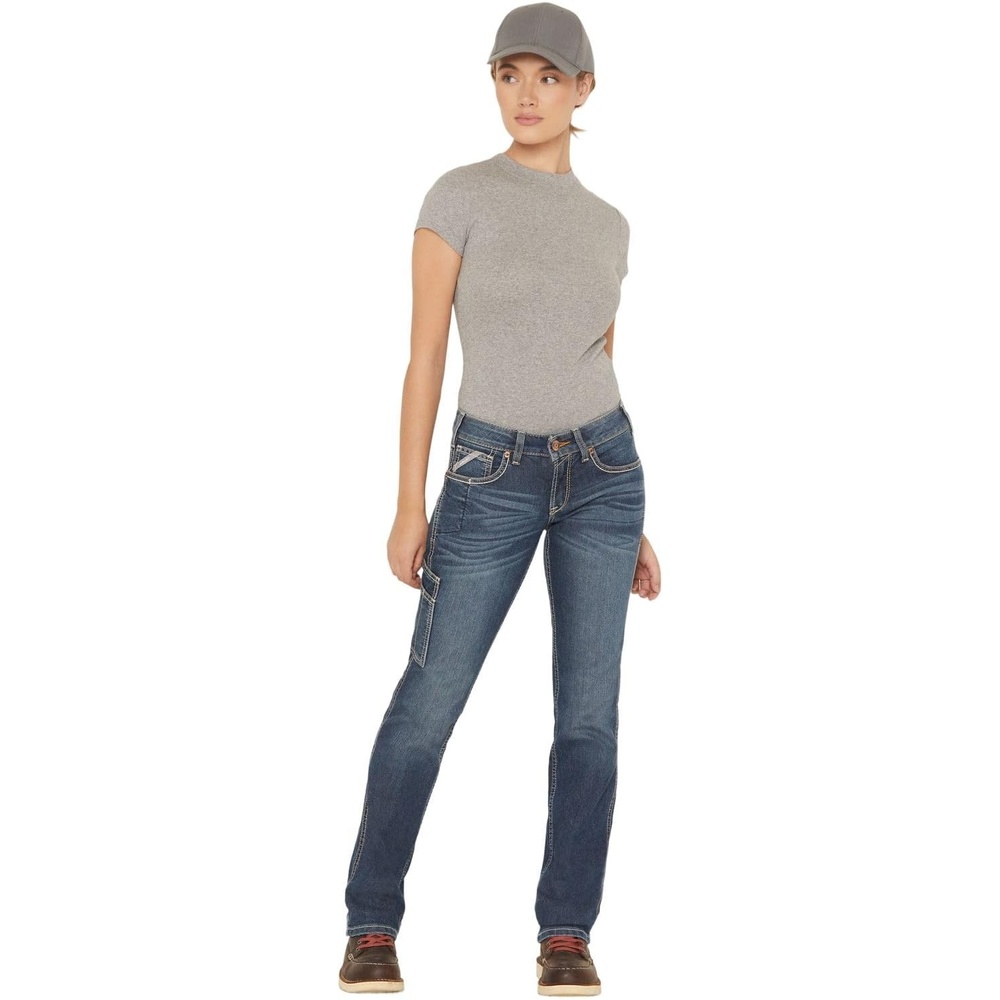 image:imageARIAT Rebar DuraStretch Riveter Straight Leg JeansBlue