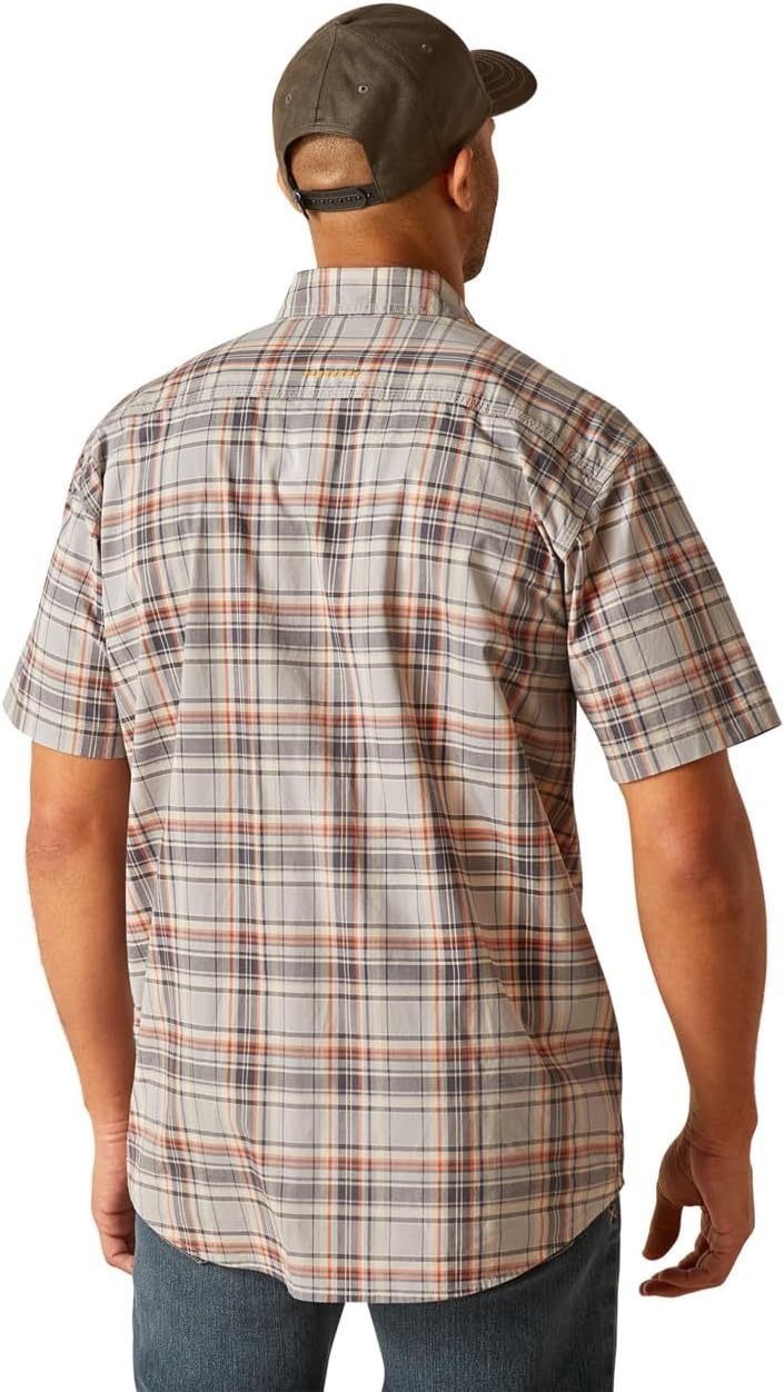 image:imageAriat Mens Rebar Made Tough Venttek Durastretch Work ShirtAlloy Plaid