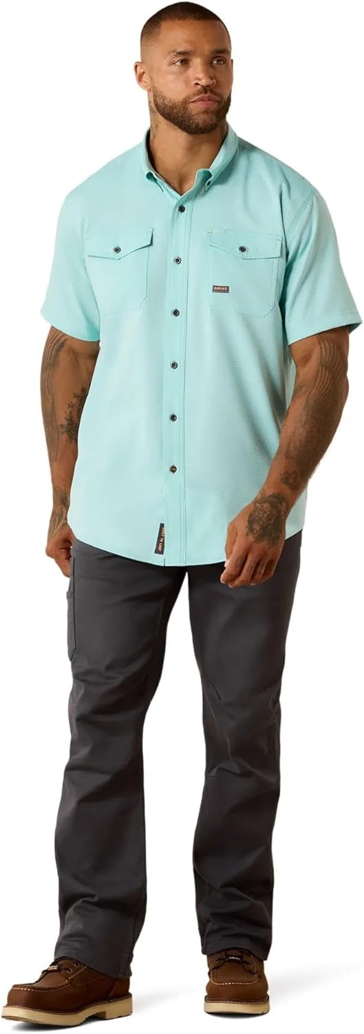 image:imageAriat Mens Rebar Made Tough Venttek Durastretch Work ShirtAquarelle