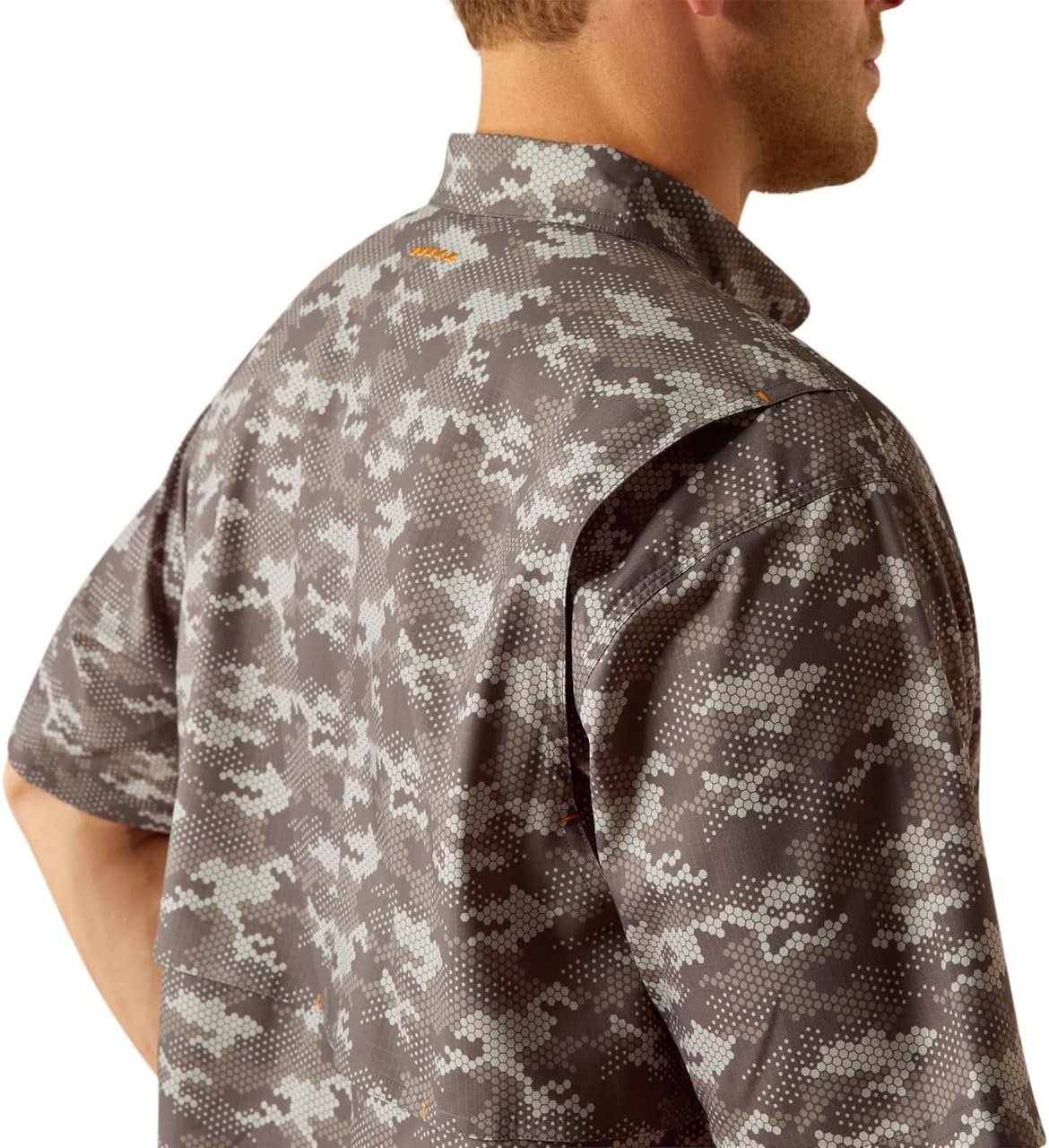 image:imageAriat Mens Rebar Made Tough Venttek Durastretch Work ShirtCharcoal Digi Camo