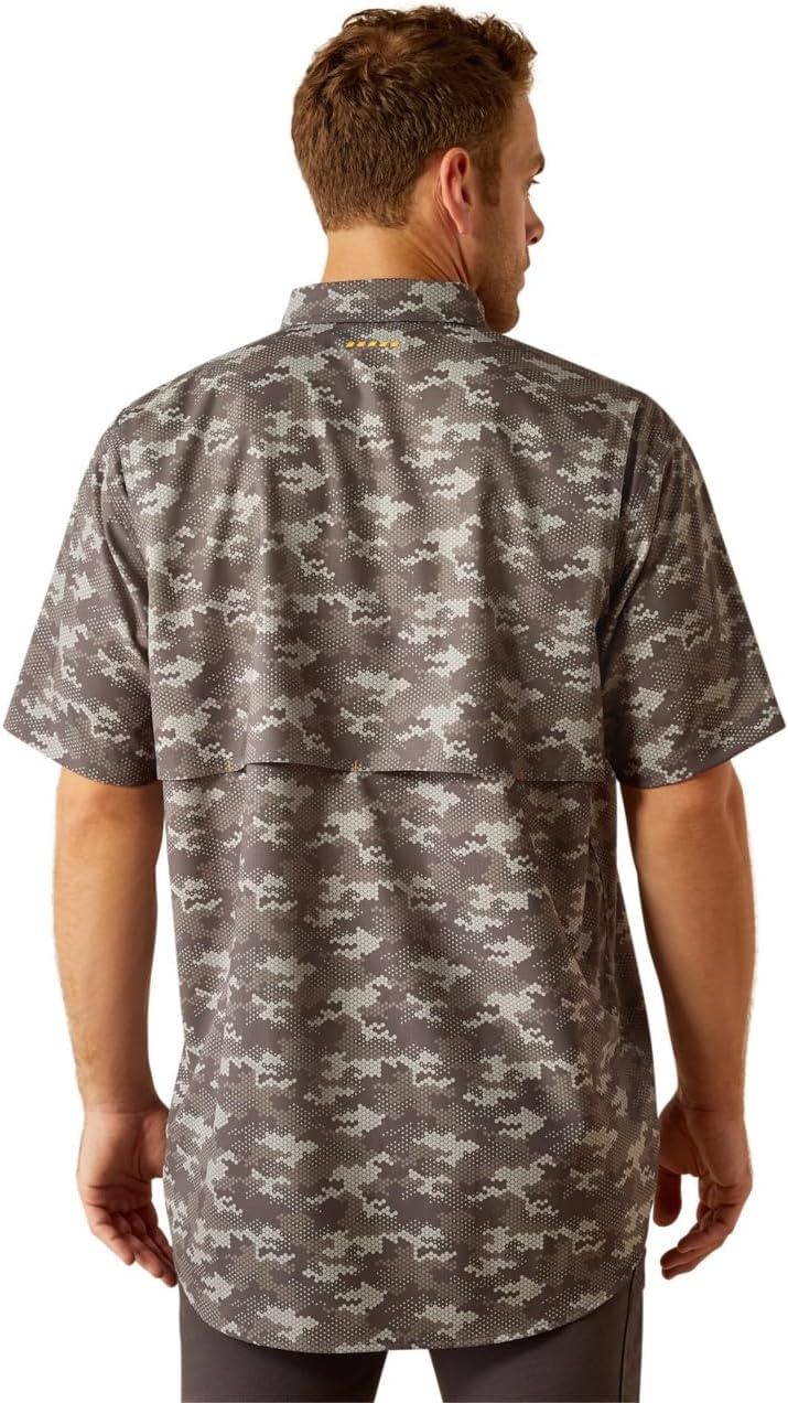 image:imageAriat Mens Rebar Made Tough Venttek Durastretch Work ShirtCharcoal Digi Camo