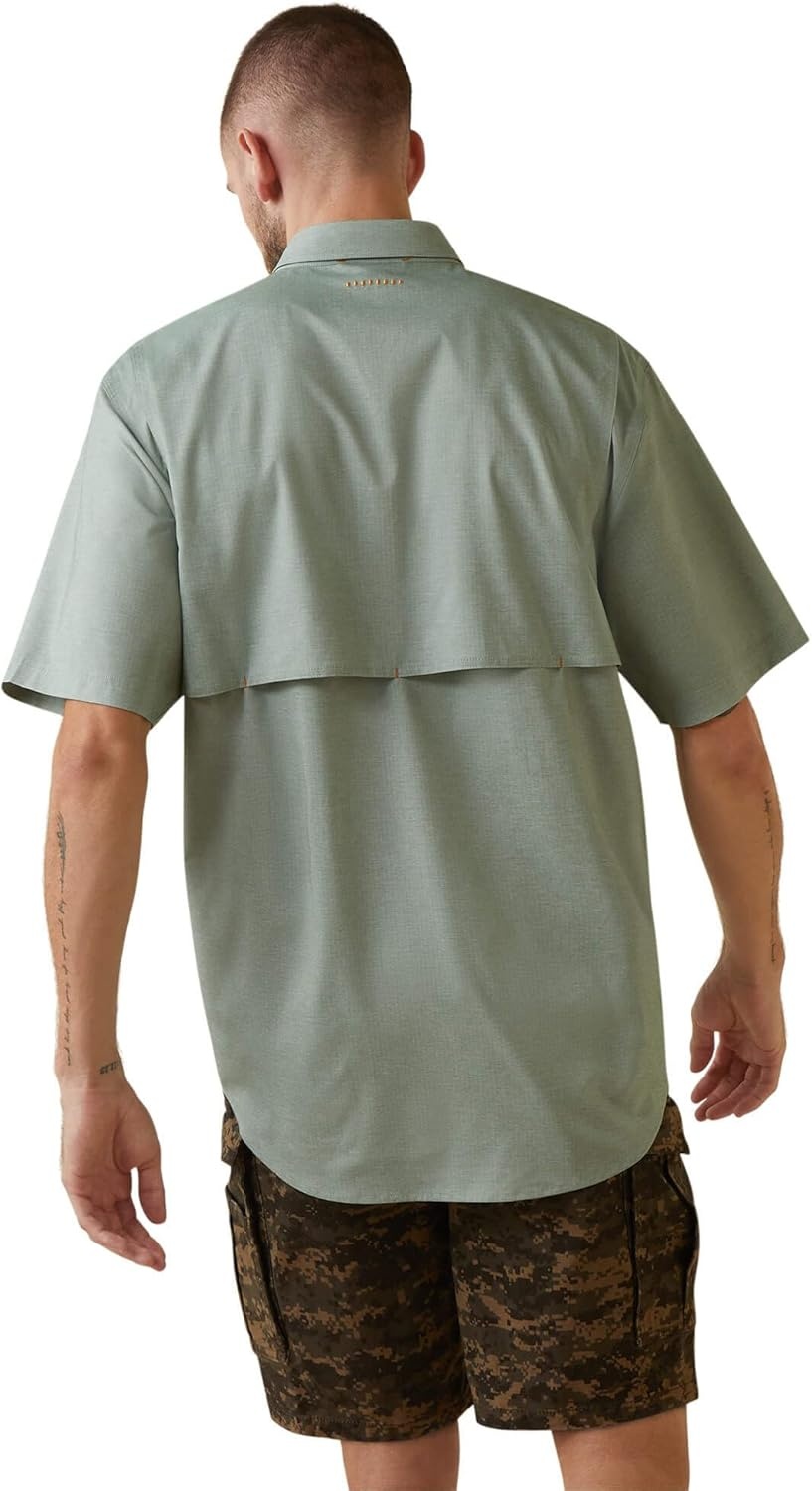 image:imageAriat Mens Rebar Made Tough Venttek Durastretch Work ShirtGreen Bay Heather