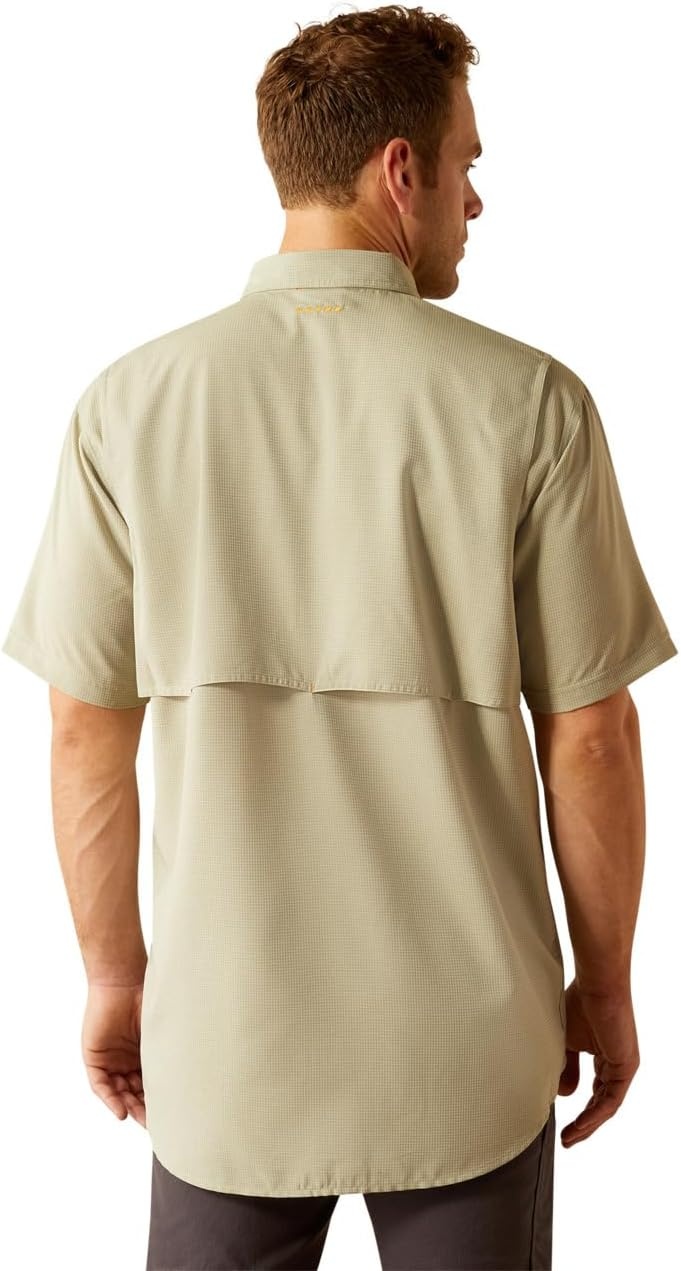 image:imageAriat Mens Rebar Made Tough Venttek Durastretch Work ShirtOil Green