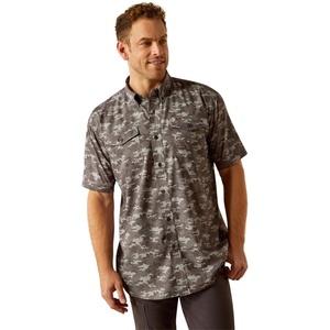 Ariat Men’s Rebar Made Tough Venttek Durastretch Work Shirt(Charcoal Digi Camo)