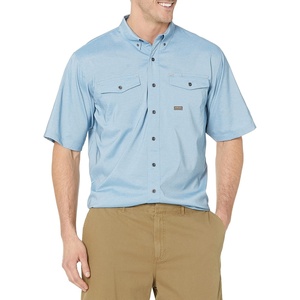 Ariat Men’s Rebar Made Tough Venttek Durastretch Work Shirt(Deep Water Heather)