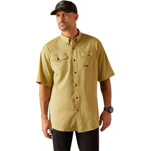 Ariat Men’s Rebar Made Tough Venttek Durastretch Work Shirt(Peatmoss Heather)