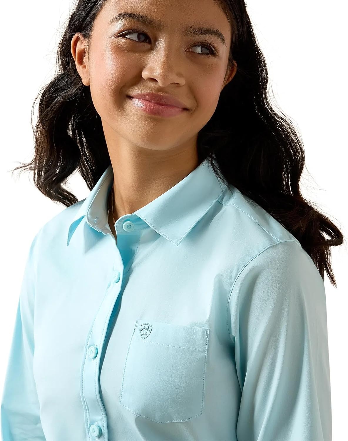 image:imageARIAT Girls Kirby ShirtSaltwater Henna Stripe
