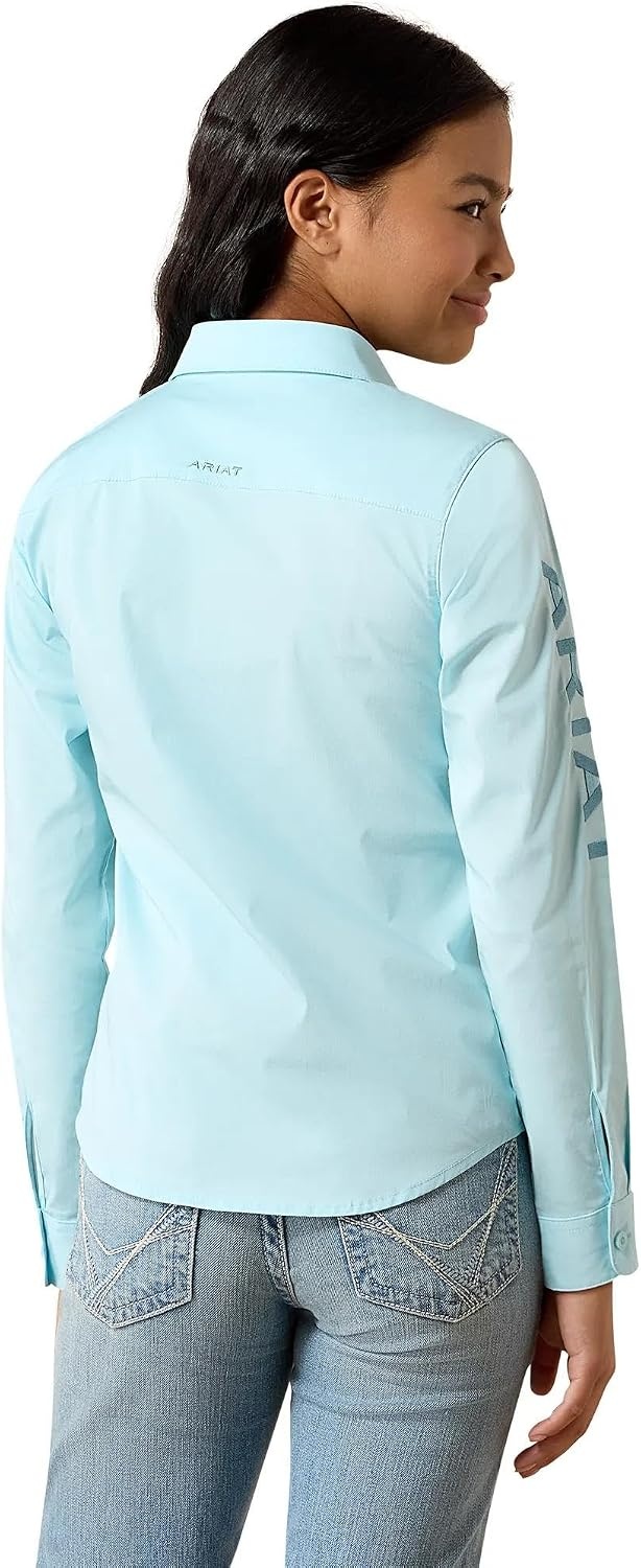 image:imageARIAT Girls Kirby ShirtSaltwater Henna Stripe