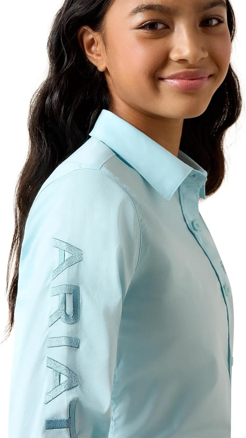 image:imageARIAT Girls Kirby ShirtSaltwater Henna Stripe