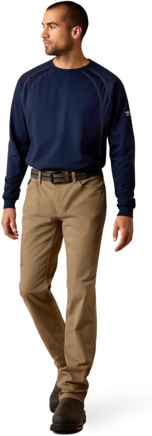 image:imageARIAT Rebar M4 Low Rise DuraStretch Made Tough Stackable Straight Leg PantsField Khaki
