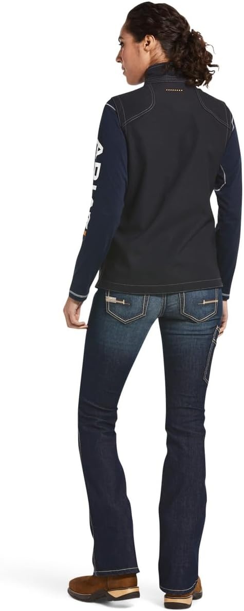 image:imageARIAT Womens Rebar Stretch Canvas Softshell VestBlack