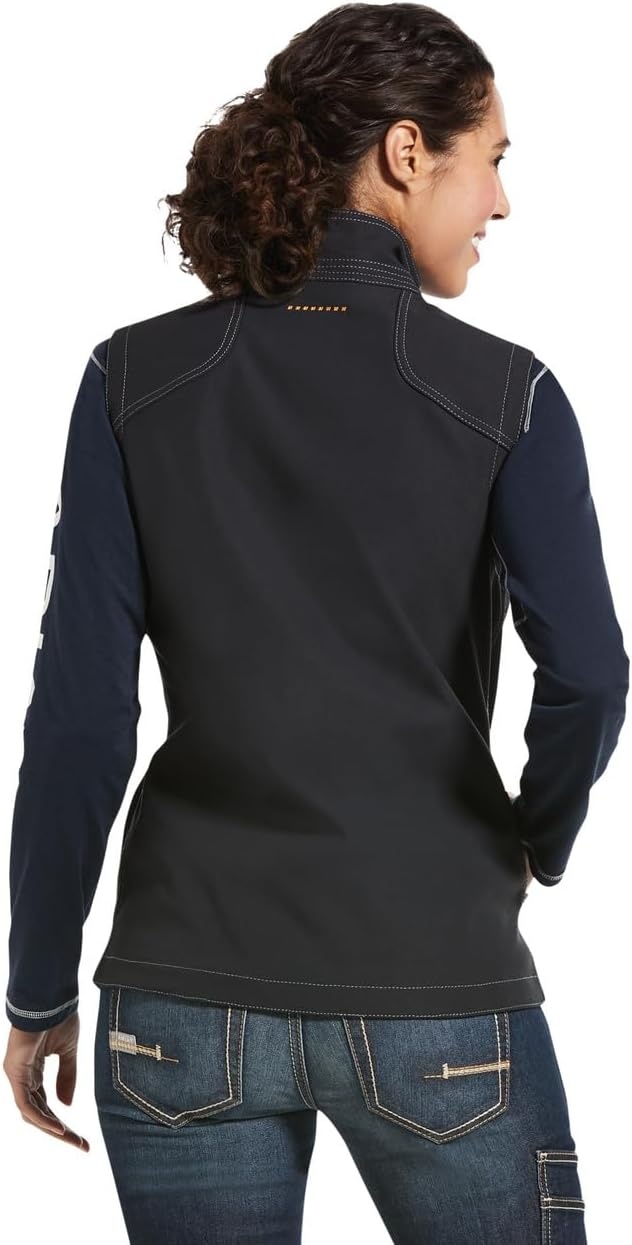 image:imageARIAT Womens Rebar Stretch Canvas Softshell VestBlack