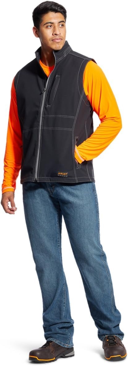 image:imageAriat Mens Rebar Stretch Canvas Softshell JacketBlack