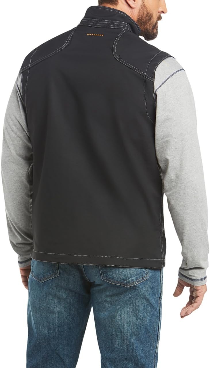 image:imageAriat Mens Rebar Stretch Canvas Softshell JacketBlack