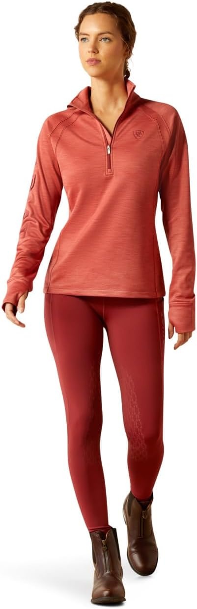 image:imageAriat Womens Tek Team 14 ZipDusty Cedar Heather
