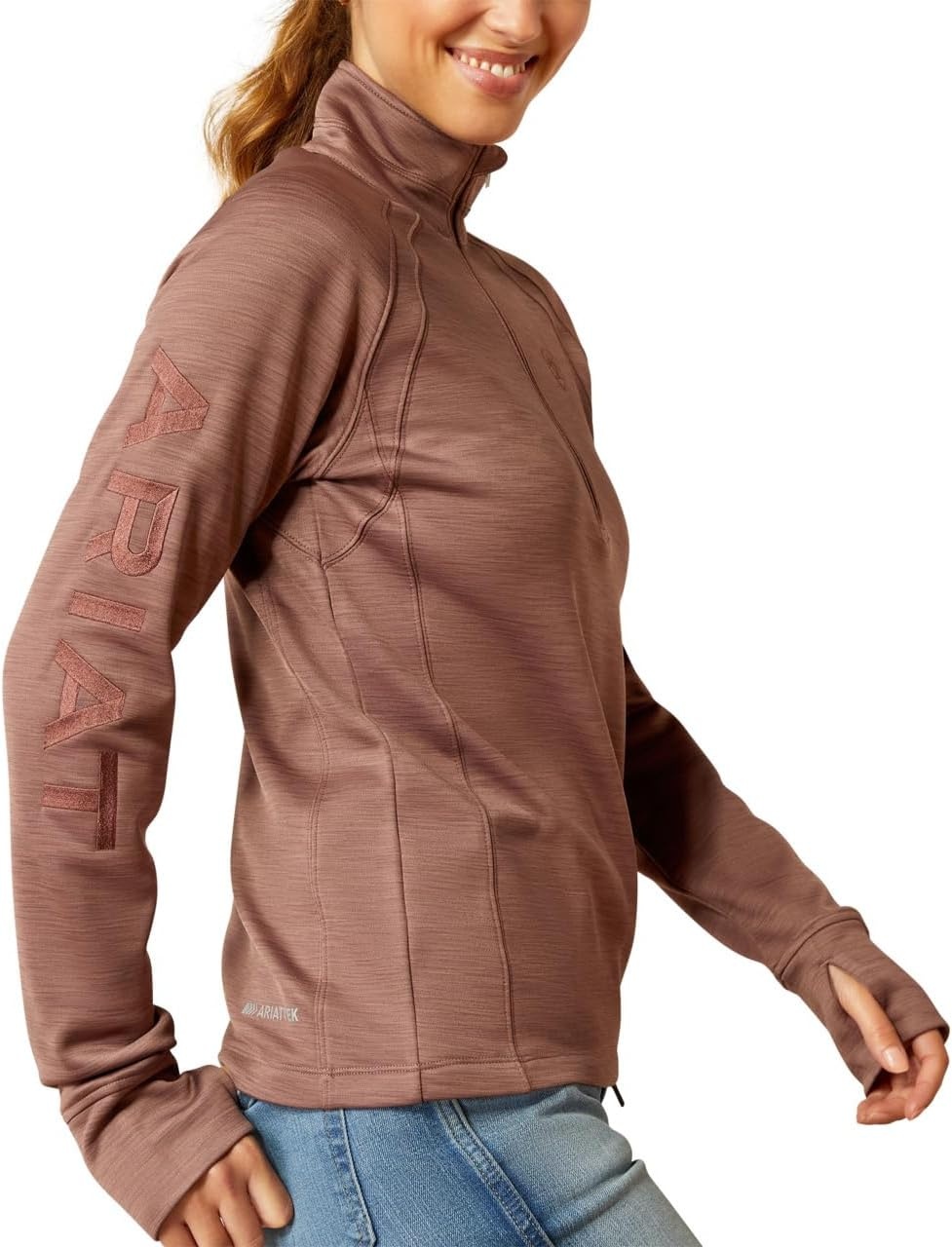image:imageAriat Womens Tek Team 14 ZipTwilight Mauve