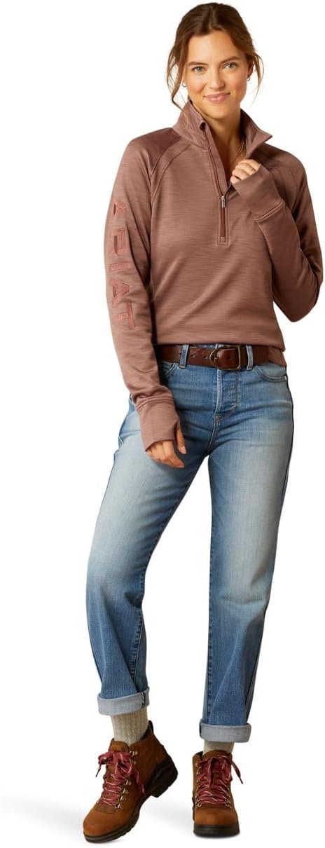 image:imageAriat Womens Tek Team 14 ZipTwilight Mauve