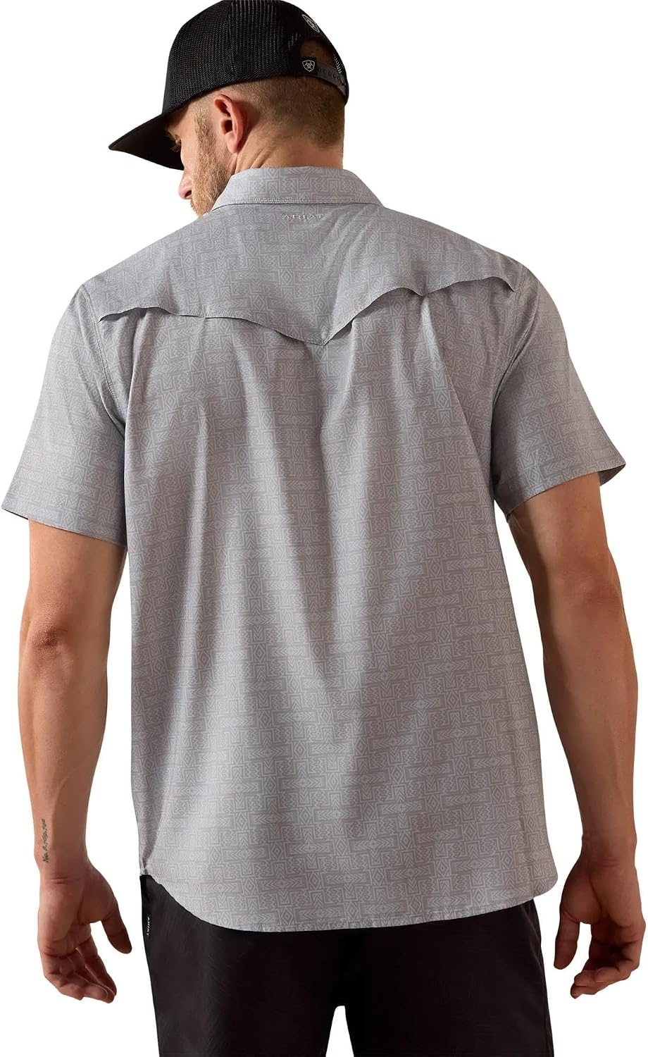 image:imageARIAT Mens Printed Venttek Western Fitted Snap ShirtSky Rocket