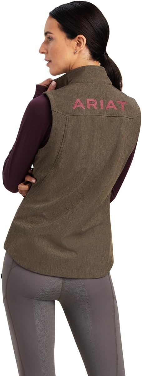 image:imageAriat Womens New Team Softshell VestBanyan Bark Heather