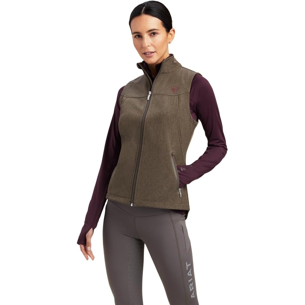 image:imageAriat Womens New Team Softshell VestBanyan Bark Heather