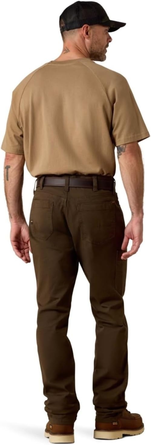 image:imageARIAT Work Rebar M4 Low Rise DuraStretch Made Tough Stackable Straight Leg PantsBrown