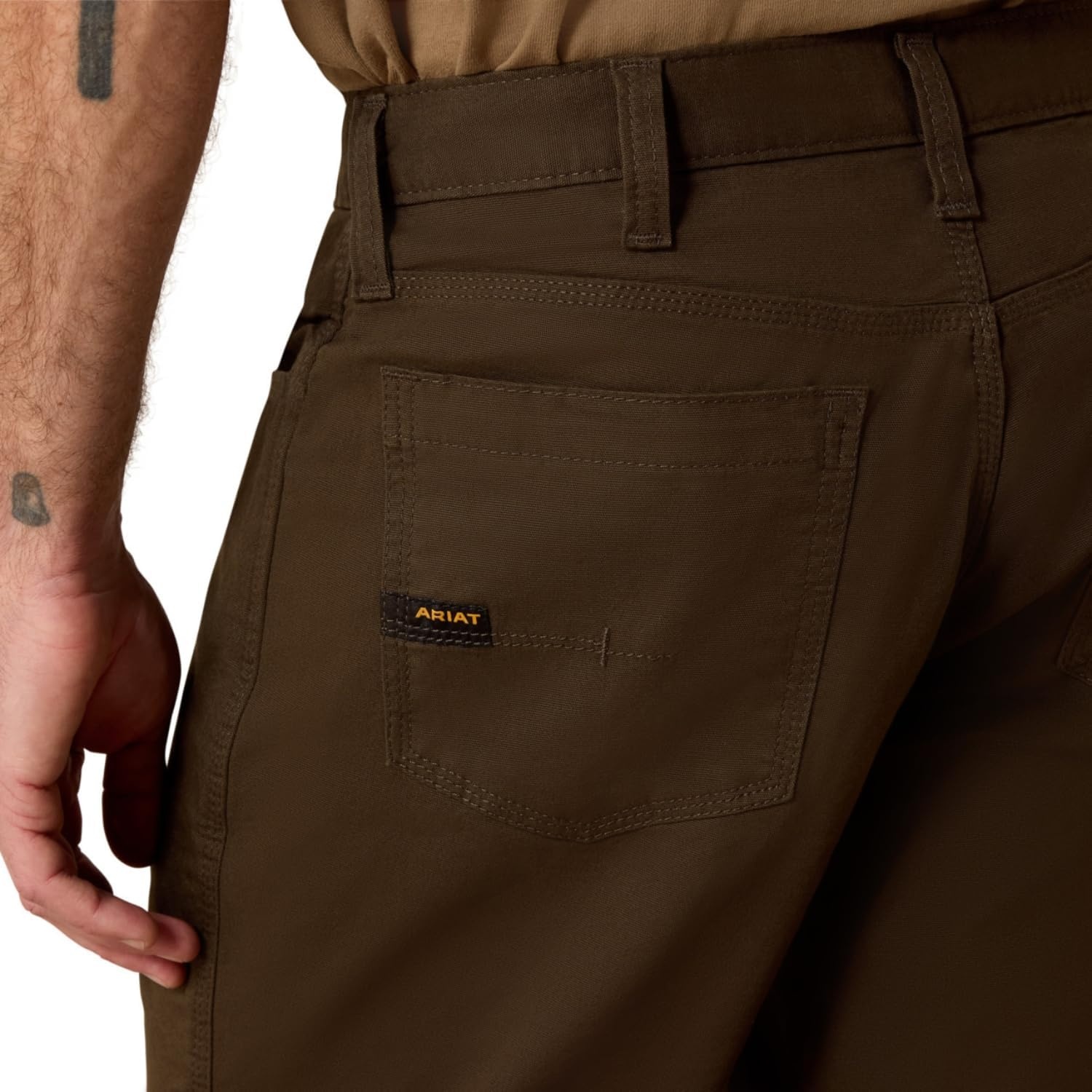image:imageARIAT Work Rebar M4 Low Rise DuraStretch Made Tough Stackable Straight Leg PantsBrown